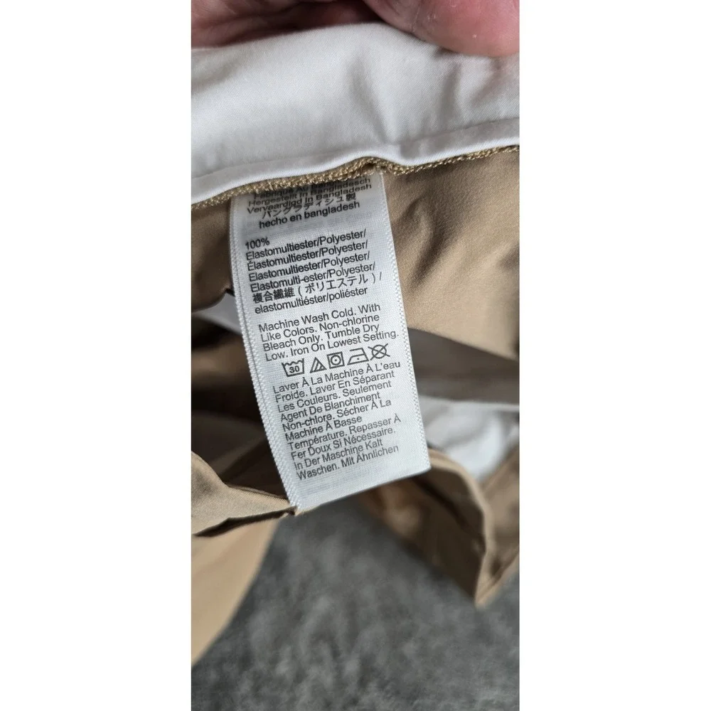 NWT J Crew Tech Pant Mens 30x30 Khaki  Slim Fit Performance Golf Casual Stretch